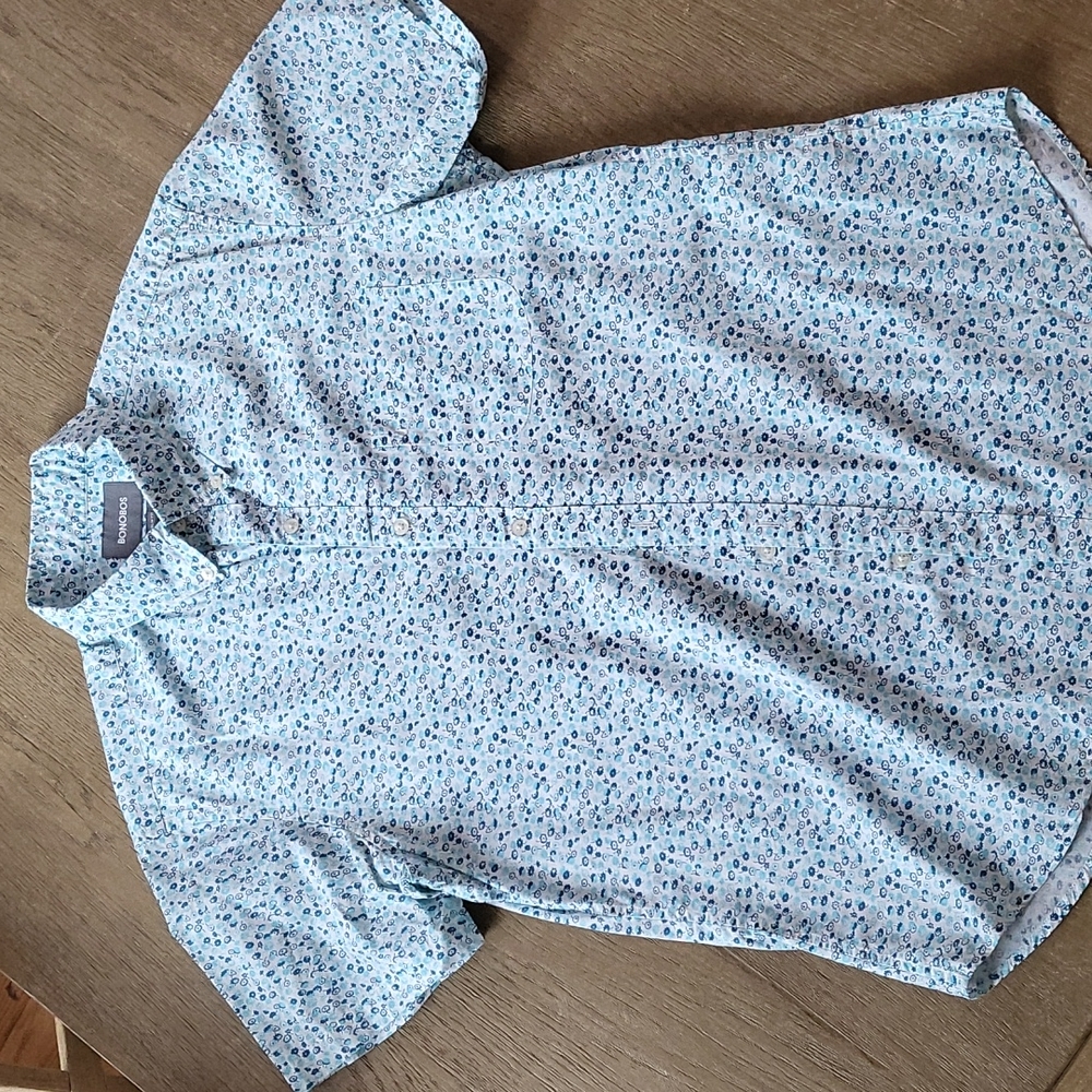 Bonobos short sleeve button down shirt slim fit L